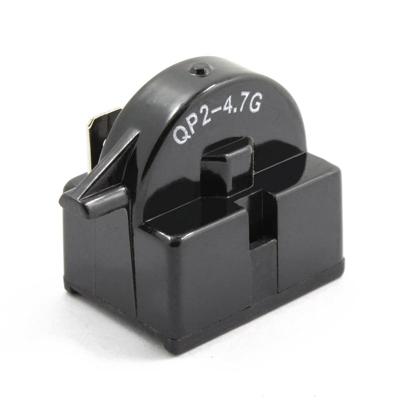 Topparall QP2-4.7G Start Relay Refrigerator PTC Ohm 1 Pin Compatible with Vissani Danby Compressor QP2-4R7 4.7 ohm Black - Image 1